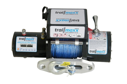 Trailmaxx 6000lb 4WD winch 12v, synthetic rope & alloy hawse