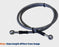 Brake Hose, Banjo-Banjo, Stainless Braided, 3000mm [TE195BH012]