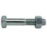 Spring bolt - 12mm long shaft - zinc