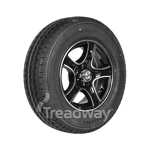 Wheel 14 x 5.5" Alloy raxor wheel 5 x4.5" PCD rim185R14C 8 ply tyre W305